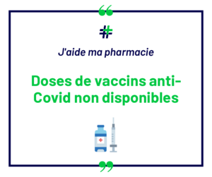 Vaccin COVID indisponible (blanc)